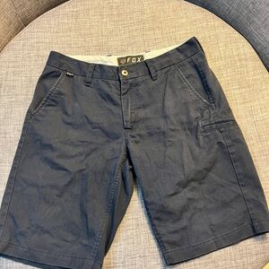 Fox Men's Dark Blue Flat Front Shorts